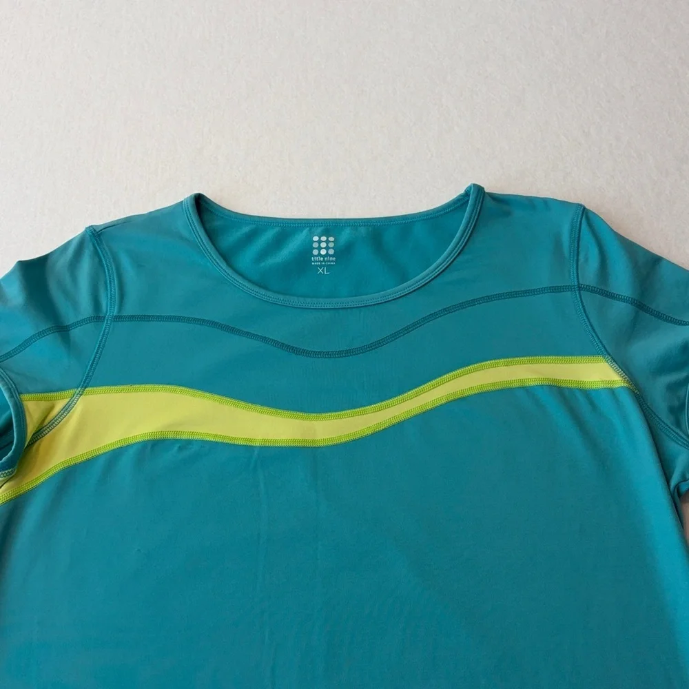 Title Nine Ocean Wave Boardwalk Regulator dress in teal. size XL - Picture 4 of 8